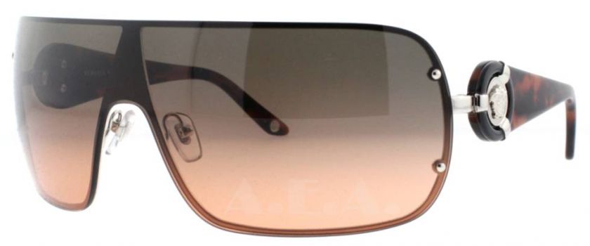 VERSACE VE 2126 100018 GUN METAL/HAVANA UNISEX DESIGNER SUNGLASSES 