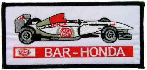 BAR HONDA F1 RACING EMBROIDERED PATCH #04  