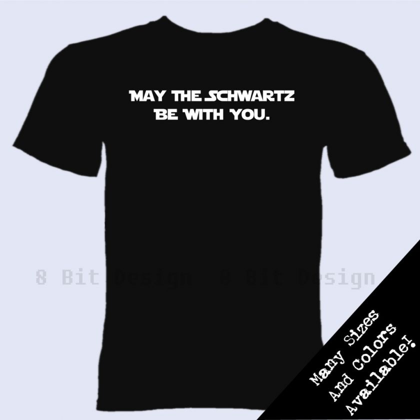 Spaceballs Schwartz T Shirt Star Wars Parody Funny  