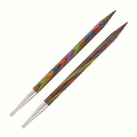 KNITPRO SYMFONIE WOOD INTERCHANGEABLE NEEDLE TIPS   SET OF 2  