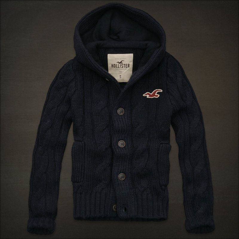 Hollister NWT Mens HEAVY Wheeler Springs Sweater Hoodie Jacket $200 S 