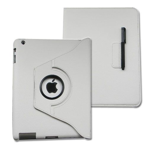 The New iPad 3 3rd Gen PU Leather Smart Cover Rotating Case Stand 