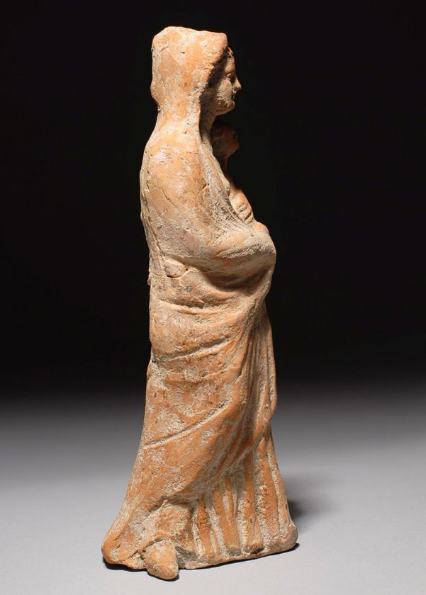 Ancient Greek Hellenistic Canosan tanagra figure 300 BC  