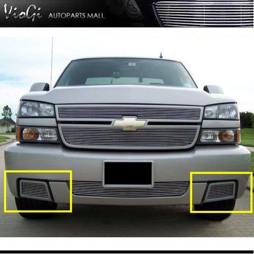 03 07 Chevy Silverado SS Bumper Side Vent Billet Grille  