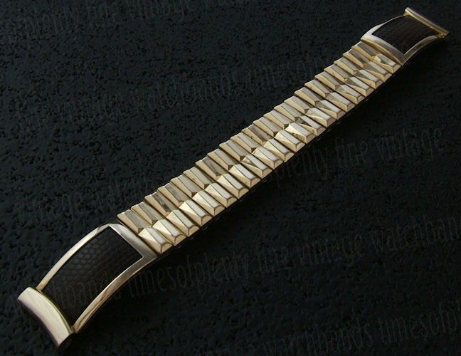 NOS 5/8 Stonewall USA Gold gf 50s Vintage Watch Band  