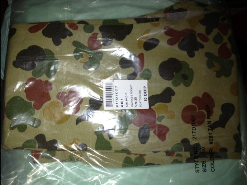 10 DEEP CANVAS 6 POCKET CAMO PANTS SUPREME W30 CLOT WTAPS KATE VISVIM 