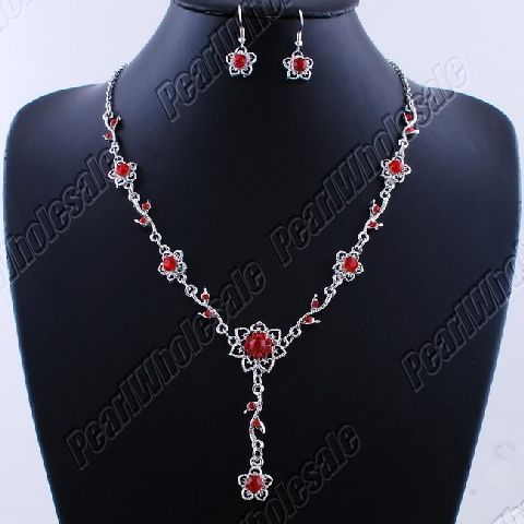 Wholesale 54sets(9style) acryl & alloy necklace earring sets