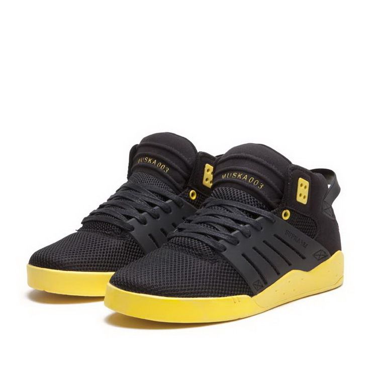 Supra Skytop III Tour Mens Sneakers in Black/Yellow (S07020 