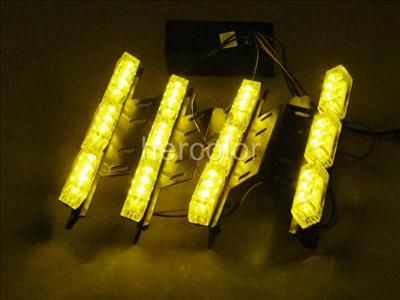 4x9 LED Car Truck Emergency Flashing Strobe Light Amber  