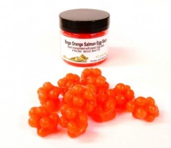 BOG BAITS ALL NEW ORANGE SALMON EGG SACS SCENT INFUSED  