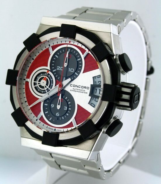 Concord C1 Chronograph NEW Stainless $12,900.00 watch  