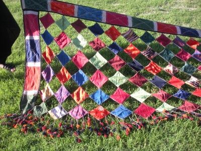 Antique traditional Uzbekistan Yurt decoration 234 inches long