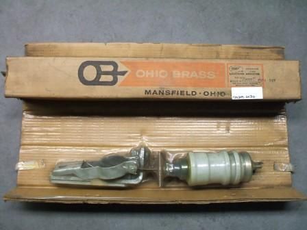 This auction is for 1 Ohio brass surge lightning arrestor 3kV max cat 