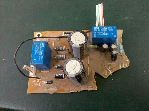 4X75 CIRCUIT BOARD, 2 RELAYS 12V 3A@125VAC, 4 DIODES U4  