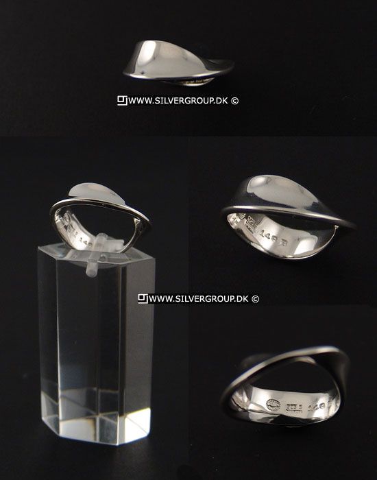 Georg Jensen Silver Ring # 148 B MÖBIUS  