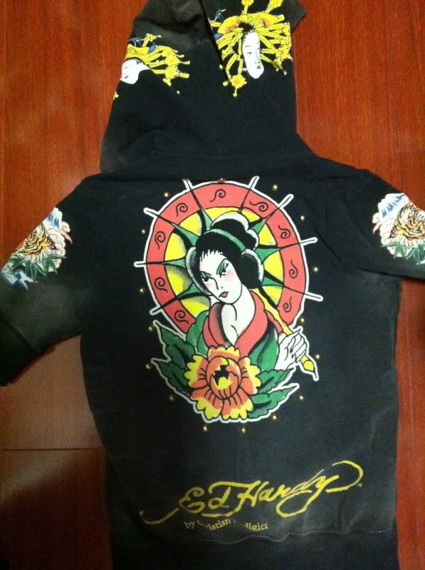 Ed Hardy by Christian Audigier Womens Hoodie   Size XS  