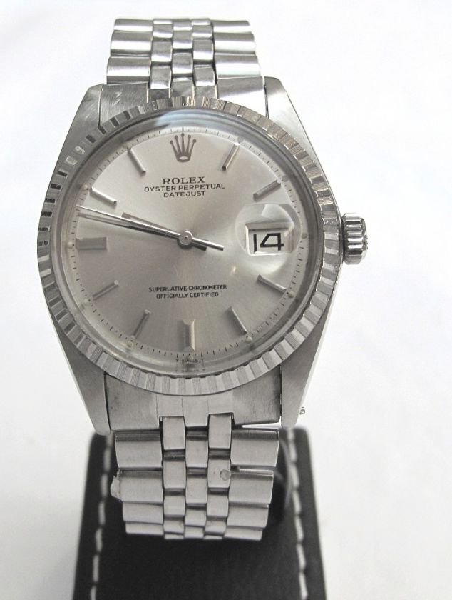 Rolex Oyster Perpetual Datejust 1603, Clean Dial, SS Band  