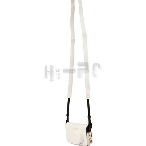 Pro Leather Case bag for PANASONIC LUMIX GF3 Short White  
