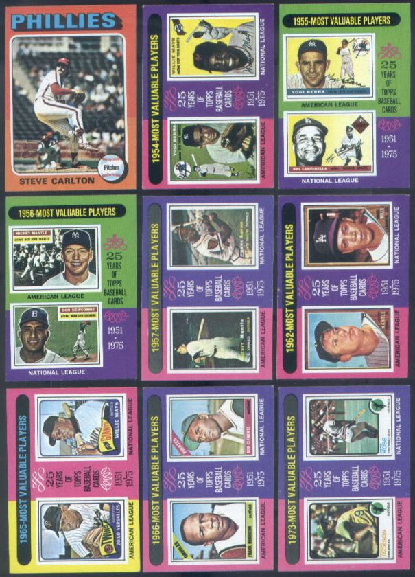 1975 Topps MINI Complete Baseball SET Brett Yount Aaron EXMT  