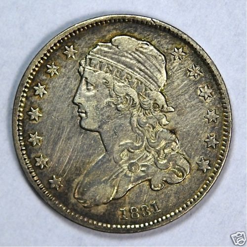 1831 Capped Bust 25¢ (Small Letters) —— FANTASTIC AU  