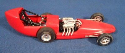 Vintage 1960s Built Up Red Dragster Car Model Kit  