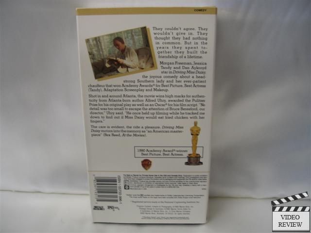 Driving Miss Daisy VHS Morgan Freeman, Jessica Tandy 085391193135 