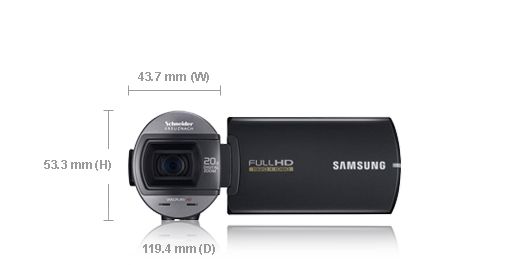 Samsung HMX Q10 Compact Full Memory Camcorder (Black)  