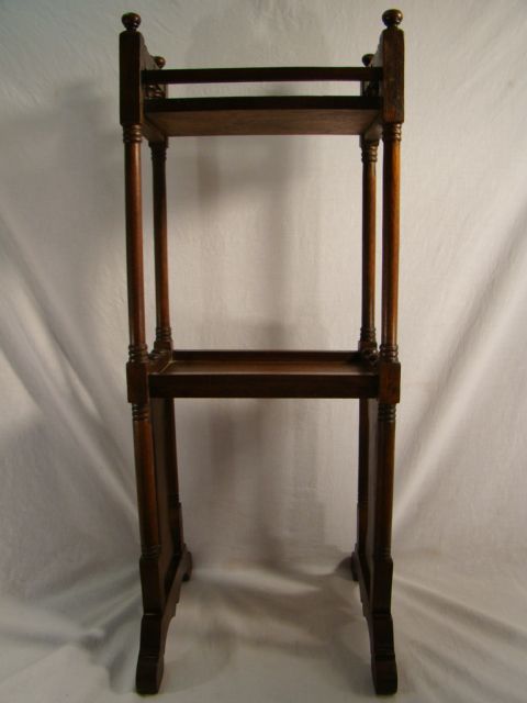 19thC Antique VICTORIAN era EASTLAKE SMOKING STAND Old PIPE RACK Table 