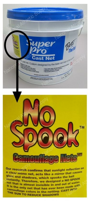   Super Pro 10 Cast Net No Spook Casting 22C 10 042621110416  