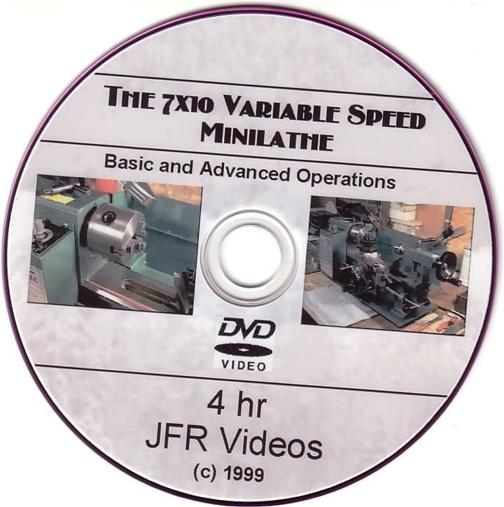 10 VARIABLE SPEED MINI LATHE DVD ( CONQUEST ETC)  