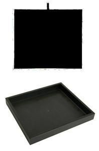 Jewelry 1/2 Size Tray & Presentation Display Pad Black  