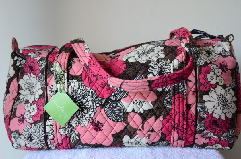 NWT VERA BRADLEY Small Duffel Mocha Rouge 2011 FALL  