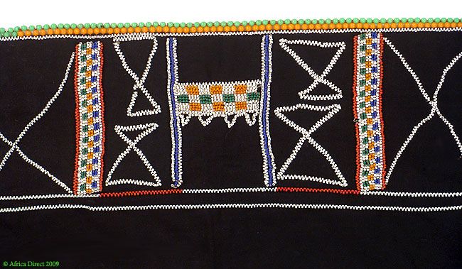 Zulu Beadwork Married Womans Apron Itete South Africa  