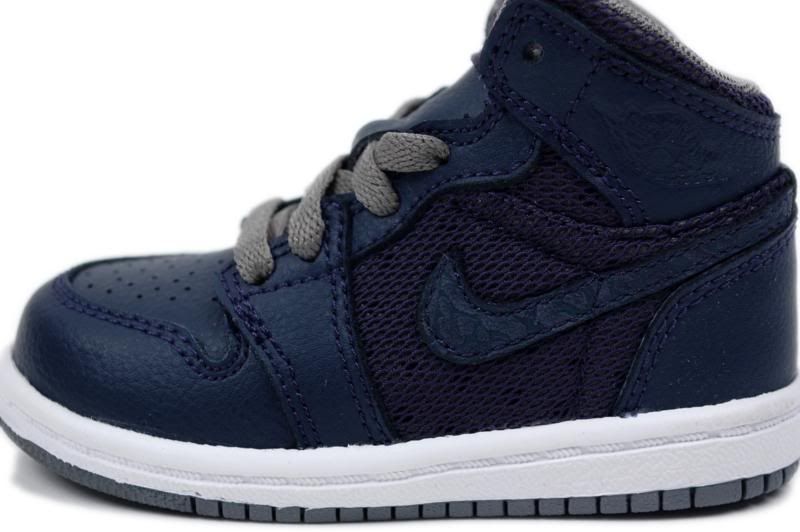 Jordan Kids 1 Phat (Td) Obsidian Grey White 364773 402  