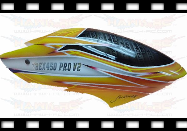   New Design Airbrush Fiberglass Canopy Trex 450Pro V2 Type A  