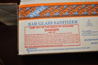 LOT OF 99 BAR GLASS SANITIZER SYSCO  