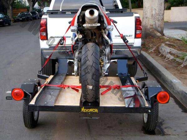 Single Bike Rail FLATBED Carrier 4x5 Motorcycle Trailer  