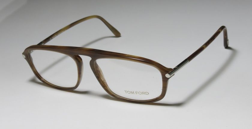 NEW TOM FORD TF 5002 54 15 135 DESIGNER AMBER BROWN EYEGLASSES/GLASSES 