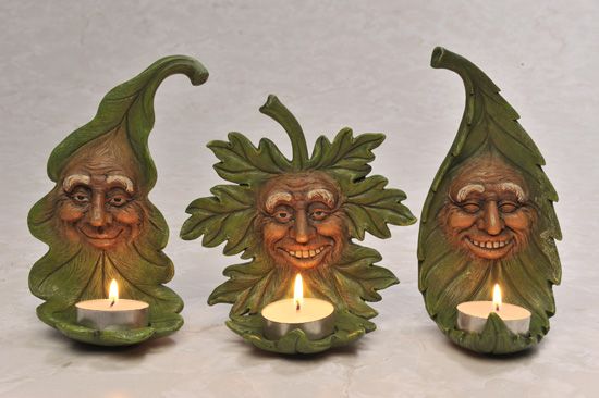 ENCHANTED FOREST T LIGHT HOLDERS SET OF THREE  