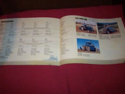 Ford 5610 6610 6710 7610 7610 7710 Tractor Brochure 24 Pages Nice 