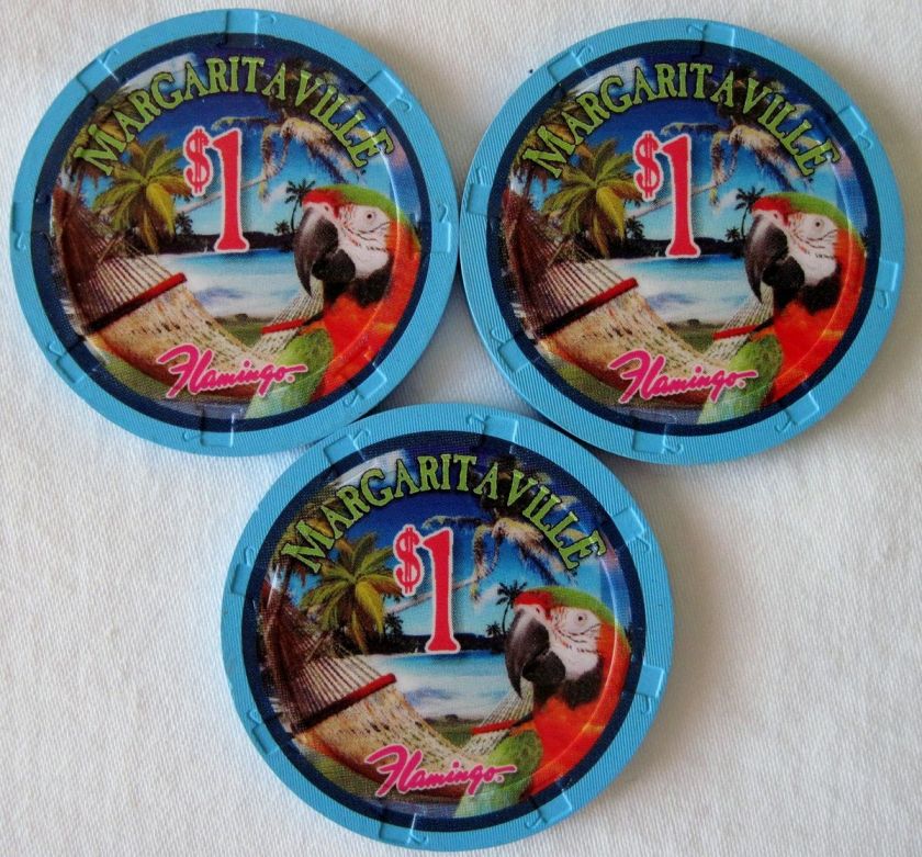 LAS VEGAS $1 JIMMY BUFFETT MARGARITAVILLE FLAMINGO CASINO CHIP 