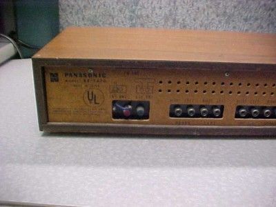 Panasonic RE 7670 Fm Am Multiplex Stereo  