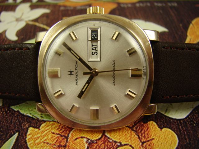   SLIM PROFILE MENS DRESS WATCH VINTAGE 1950s DAY DATE CLASSIC  