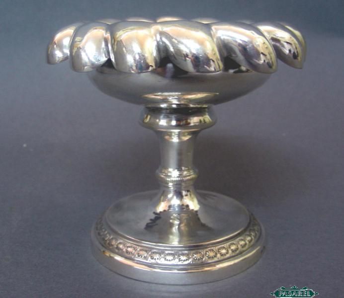 Austrian Silver Open Footed Salt Cellar Alt Vienna 1833  