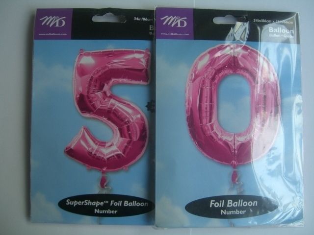 34 foil balloons 50 pink £ 11 99