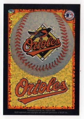 Baltimore Orioles Glitter Sticker Baseball MLB  