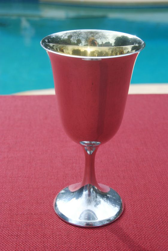 Sterling Gold Washed Goblet   Watrous   No monograms  