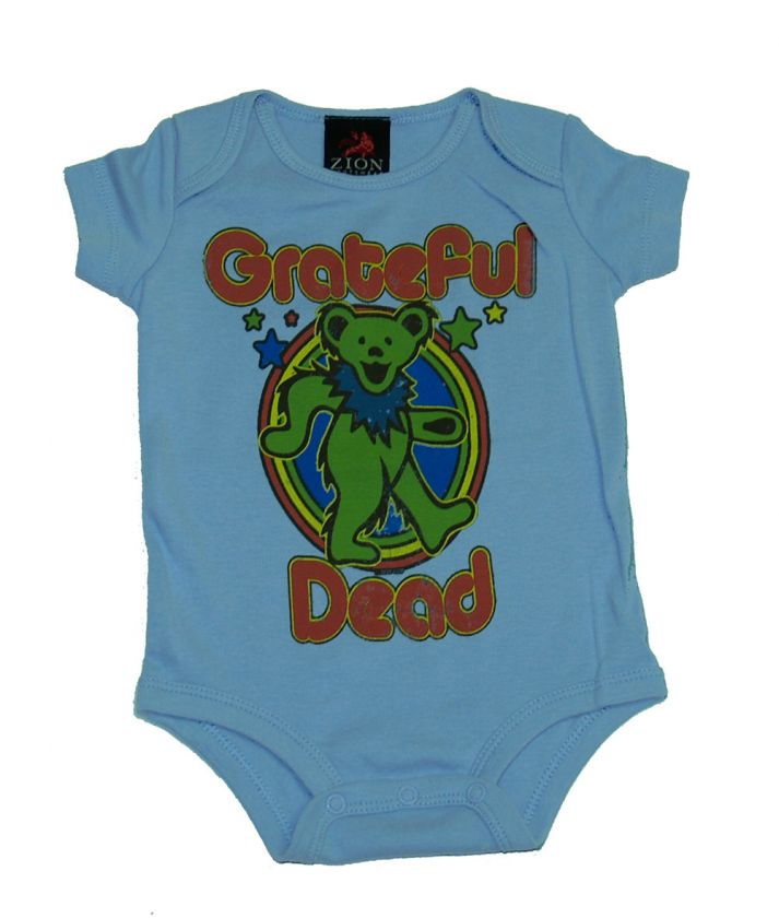 Grateful Dead Retro Dancing Bear Infant Baby Creeper Romper  