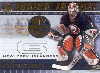 2001 02 Adrenaline Rookie Report #11 Rick DiPietro  