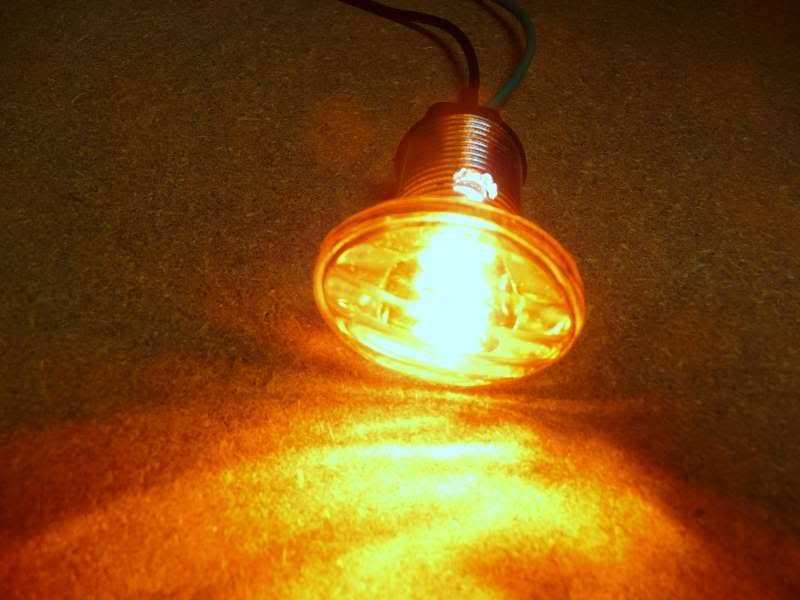 Motorcycle Turn Signal Blinker Light Flush Mount Amber  